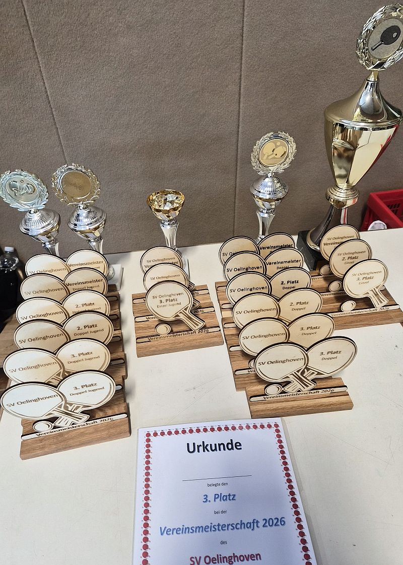 Pokale und Trophäen